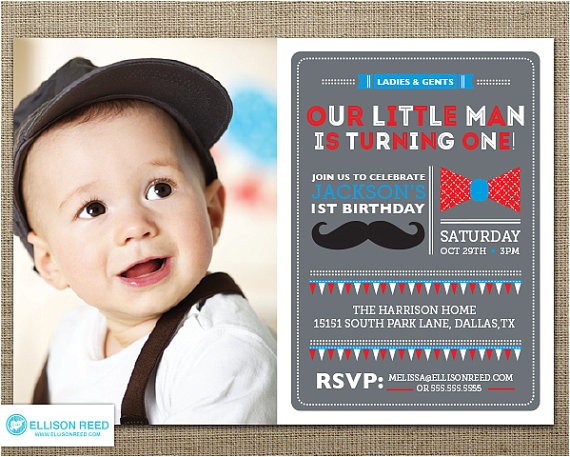 Mustache Invitations for First Birthday Items Similar to Mustache Invitation Little Man Birthday