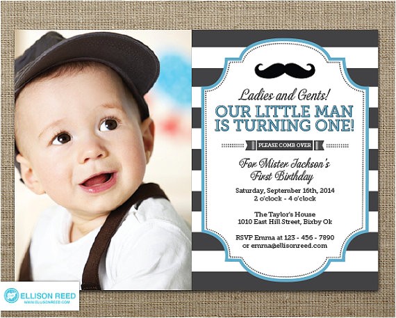 Mustache Invitations for First Birthday Little Man Invitation Mustache Invitation First