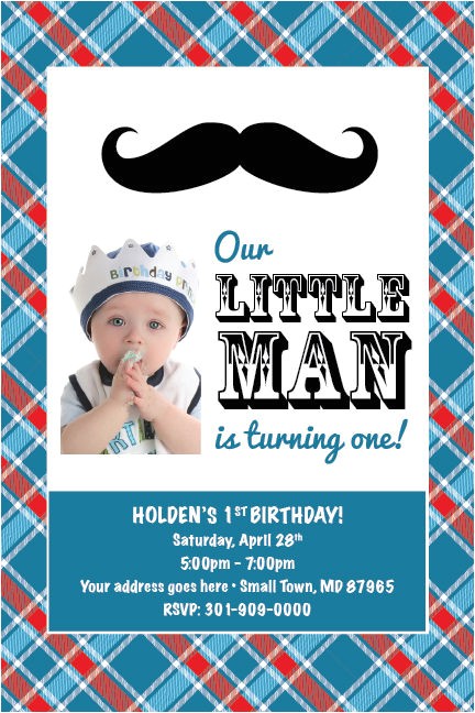 Mustache Invitations for First Birthday Little Man Mustache Printable 1st Birthday Party Baby