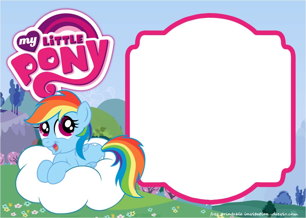 My Little Pony Baby Shower Invitations My Little Pony Birthday Invitation Template – Equestria