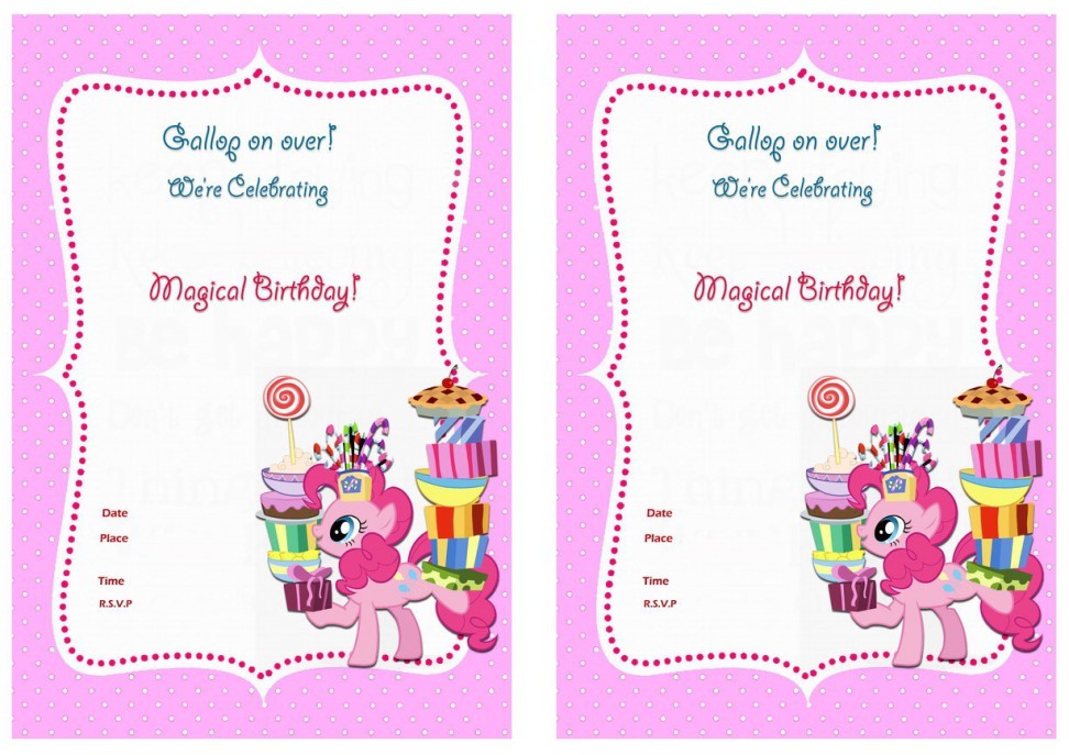 My Little Pony Baby Shower Invitations My Little Pony Birthday Invitations My Little Pony