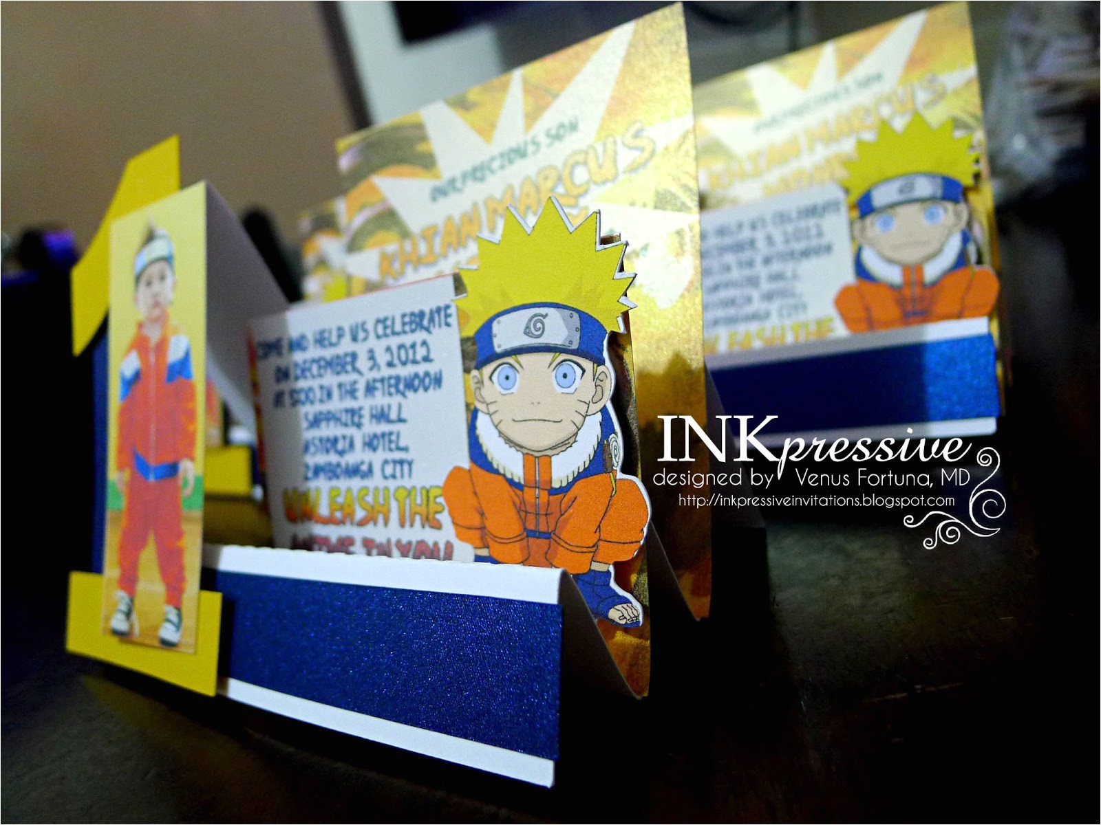 Naruto Birthday Invitation Naruto Inkpressive Invitations