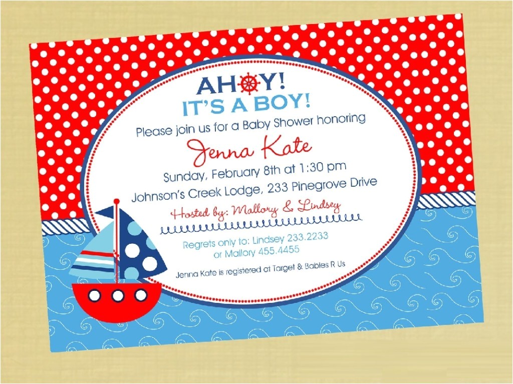 Nautical Baby Shower Invitations Cheap Nautical Baby Shower Invitations Cheap