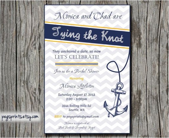Nautical Bridal Shower Invitation Template Bridal Shower Invitation Templates Nautical Bridal Shower