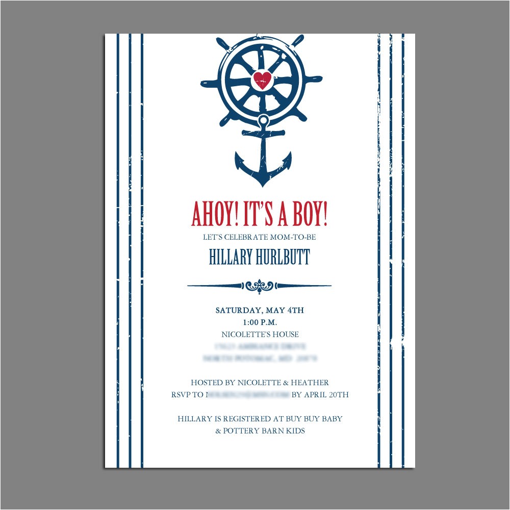 Nautical themed Baby Shower Invites Unavailable Listing On Etsy