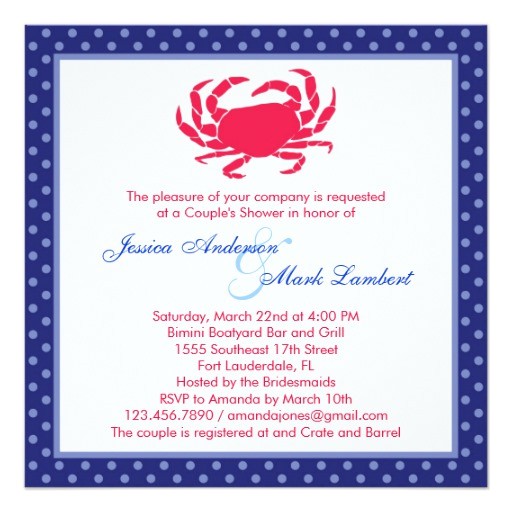 Nautical themed Bridal Shower Invitations Nautical Bridal Shower Invitation