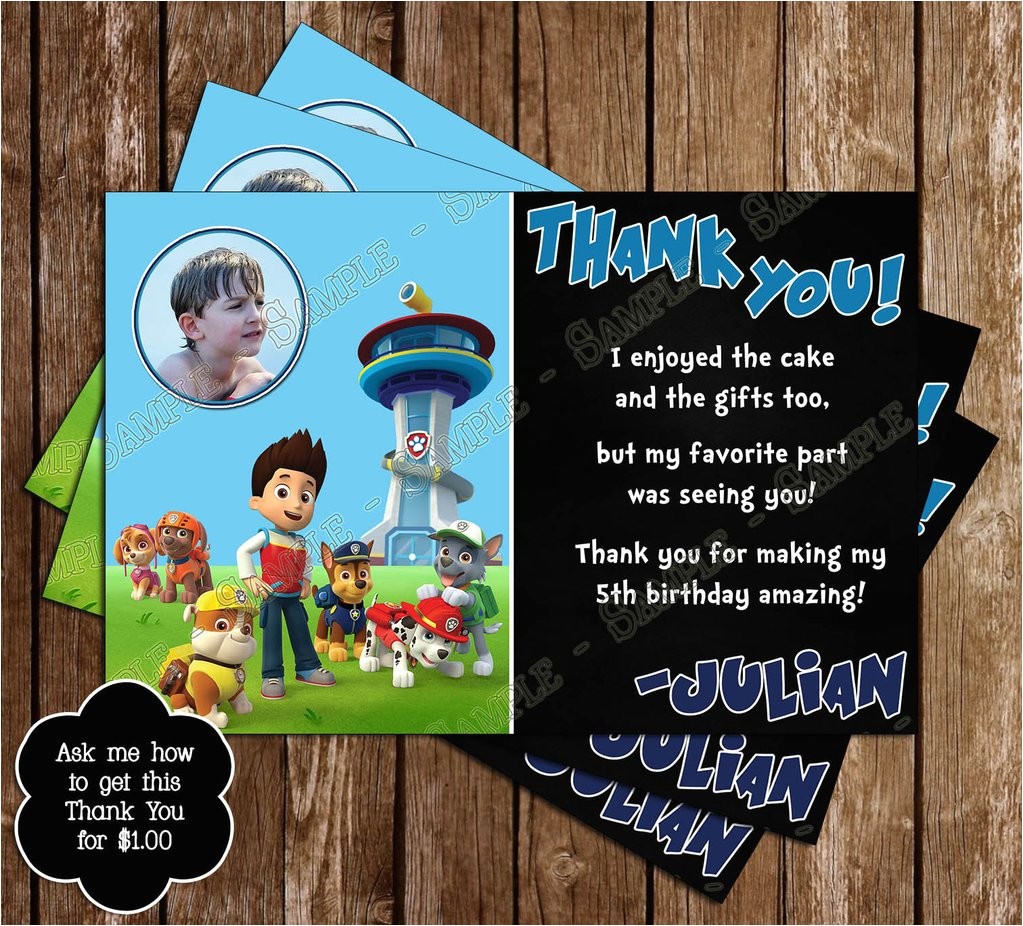 Nick Jr Paw Patrol Birthday Invitations Novel Concept Designs Paw Patrol Nick Jr Birthday