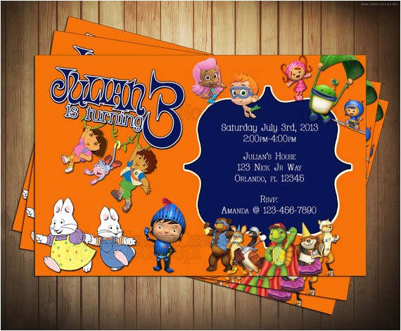 Nick Jr Printable Birthday Invitations Novel Concept Designs Nick Jr Birthday Invitation and Nick Jr Printable Birthday Invitations Novel Concept Designs Nick Jr Birthday Invitation and