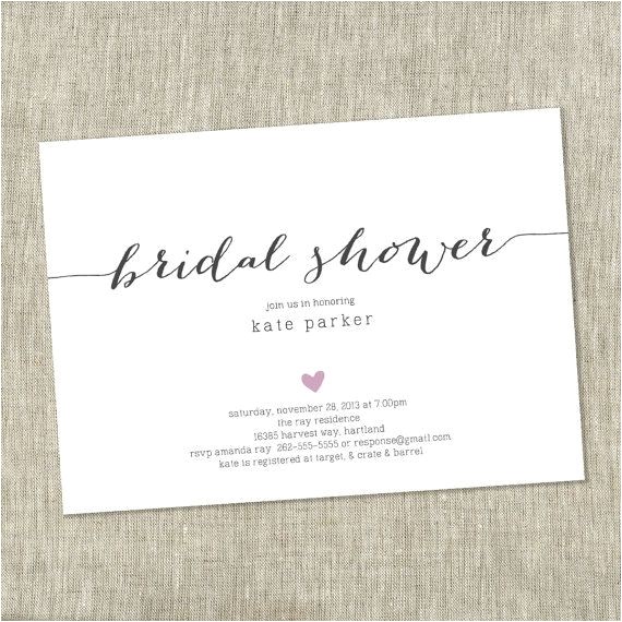 No Wrap Bridal Shower Invitation Wording Informal Wedding Shower Invitation Wording New Bridal