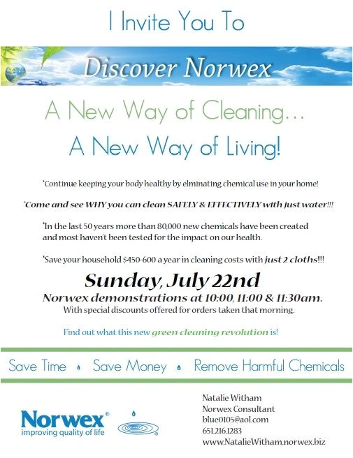 Norwex Party Invitation 1000 Images About norwex On Pinterest