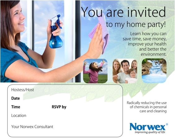 Norwex Party Invitation norwex Party Invitation