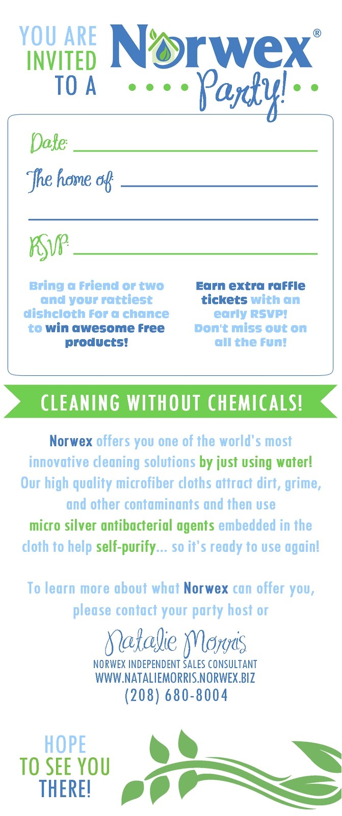 Norwex Party Invitation Sample Absolute Appeal Design norwex Business Stationery Set