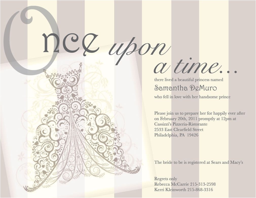 Once Upon A Time Bridal Shower Invitations Ce Upon A Time Fairy Tale Vintage Bridal Shower