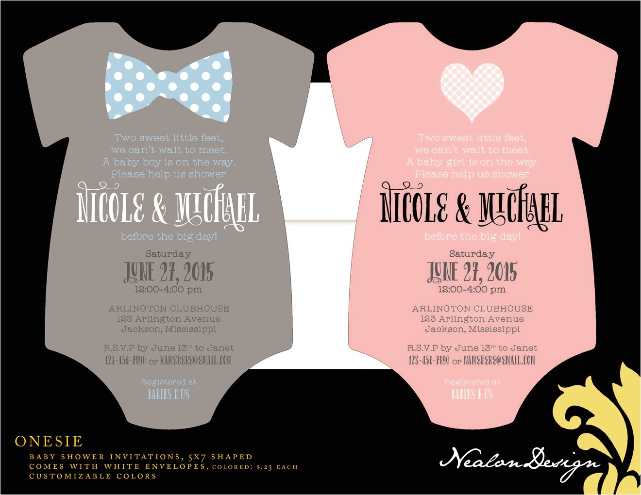 Onesies Baby Shower Invitations Esie Baby Shower Invitation Onesies Baby Shower Invitations Esie Baby Shower Invitation