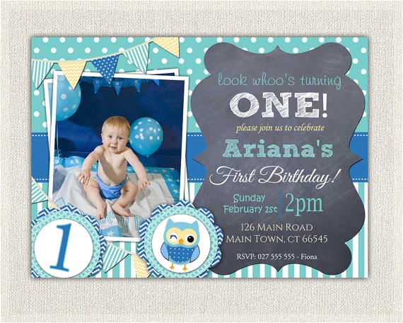 Owl 1st Birthday Invitations Boys Blue Owl 1st Birthday Invitation Printable Download Owl 1st Birthday Invitations Boys Blue Owl 1st Birthday Invitation Printable Download