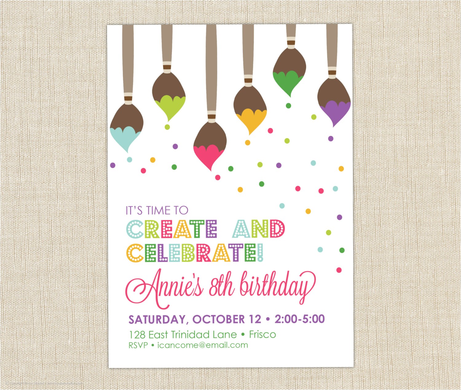 Painting with A Twist Birthday Party Invitations Breathtaking Painting Birthday Party Invitations