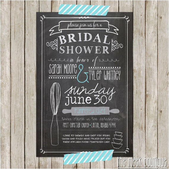 Pampered Chef Bridal Shower Invitations Unavailable Listing On Etsy