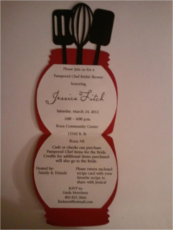 Pampered Chef Party Invitation Pampered Chef Invitations
