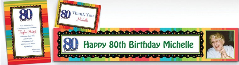 Party City 80th Birthday Invitations 80th 110th Birthday Invitations Party City