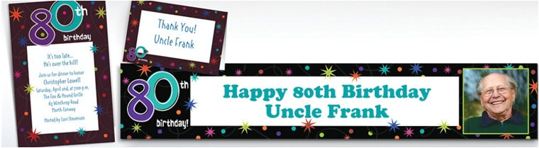 Party City 80th Birthday Invitations 80th 110th Birthday Invitations Party City