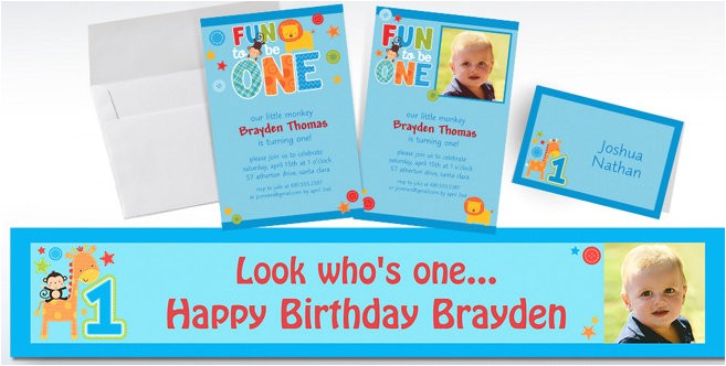 Party City Boy Birthday Invitations Custom E Wild Boy 1st Birthday Invitations & Thank You