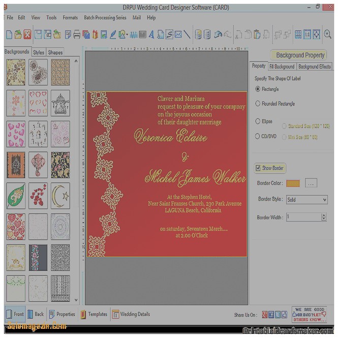 Party Invitation Design software Birthday Invitation Design software Gallery Invitation