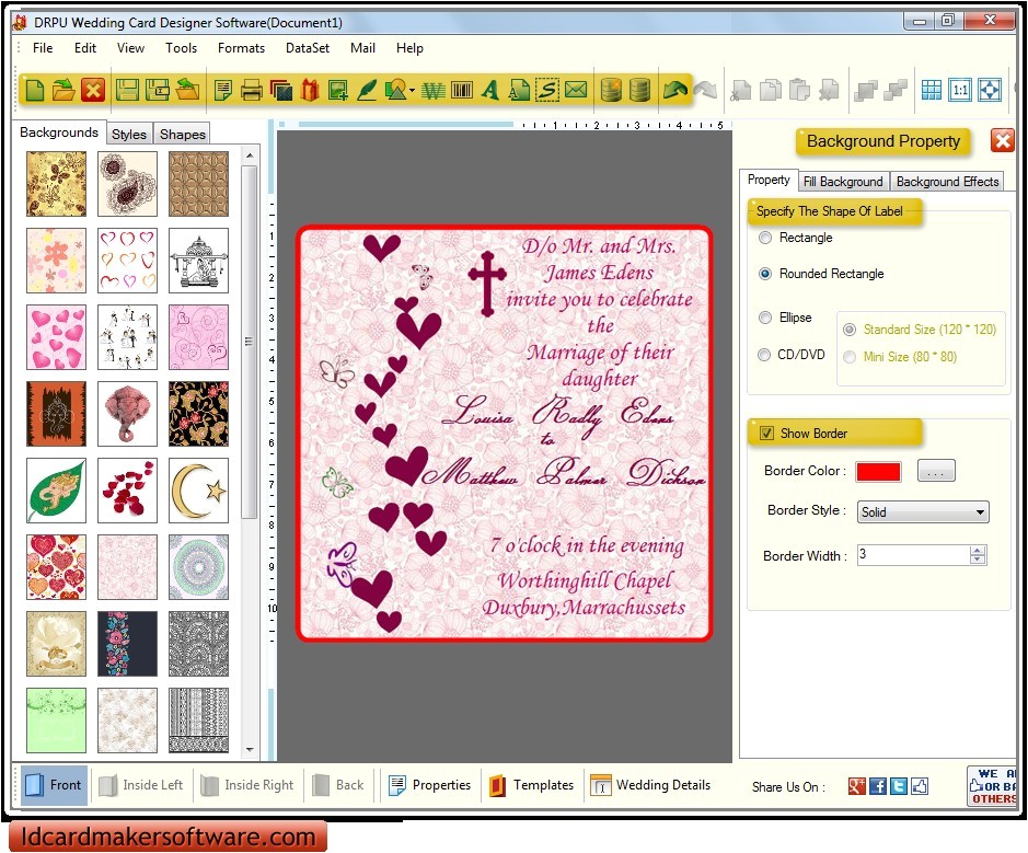 Party Invitation Design software Birthday Invitation software Gallery Invitation Sample