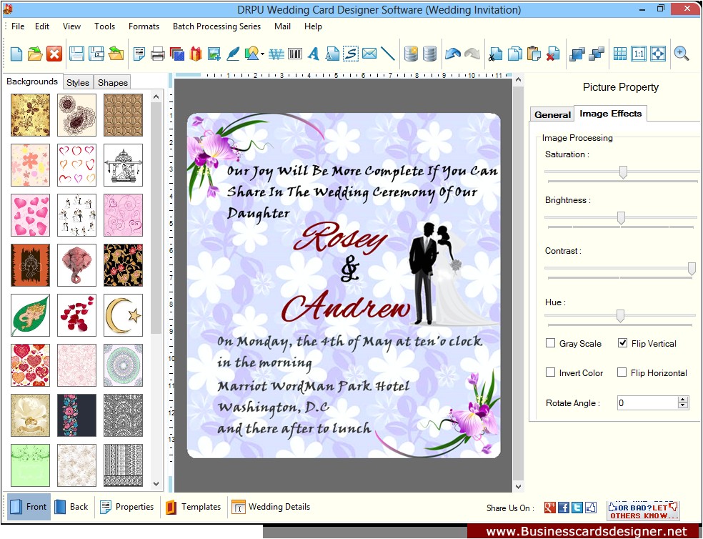 Party Invitation Design software Screenshots Of Wedding Card Designer software to Learn How