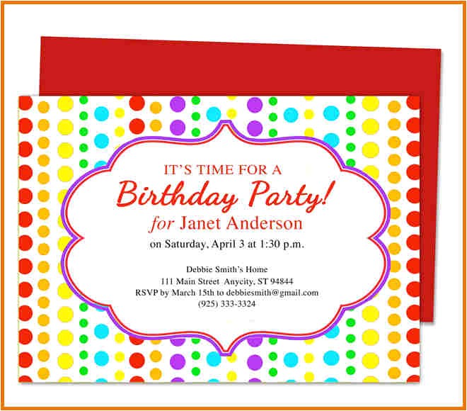 Party Invitation Template Word top 14 Birthday Party Invitation Template Word