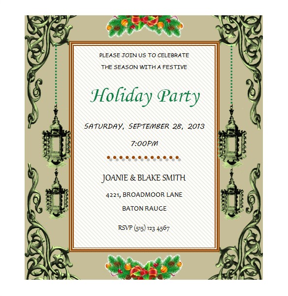 Party Invitation Templates Word Free 50 Microsoft Invitation Templates Free Samples