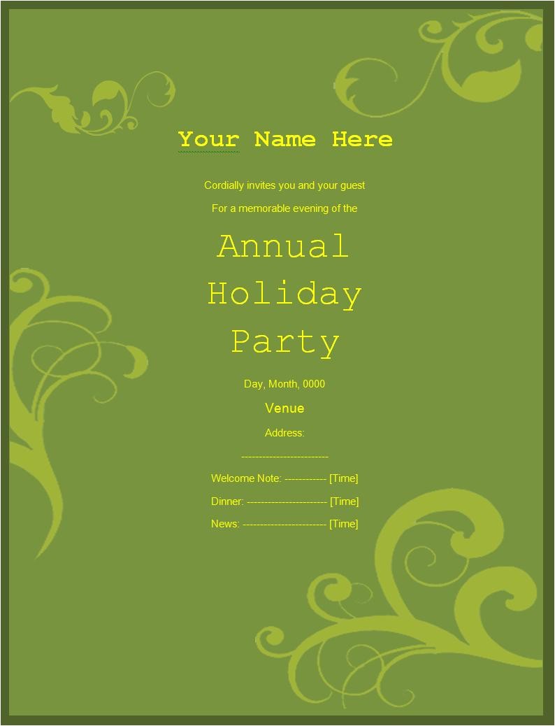 Party Invitation Templates Word Free Invitation Templates Free Printable Sample Ms Word