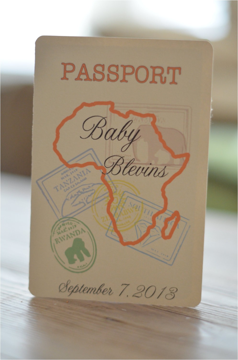 Passport Baby Shower Invitations Items Similar to Baby Shower Safari Passport Invitation On