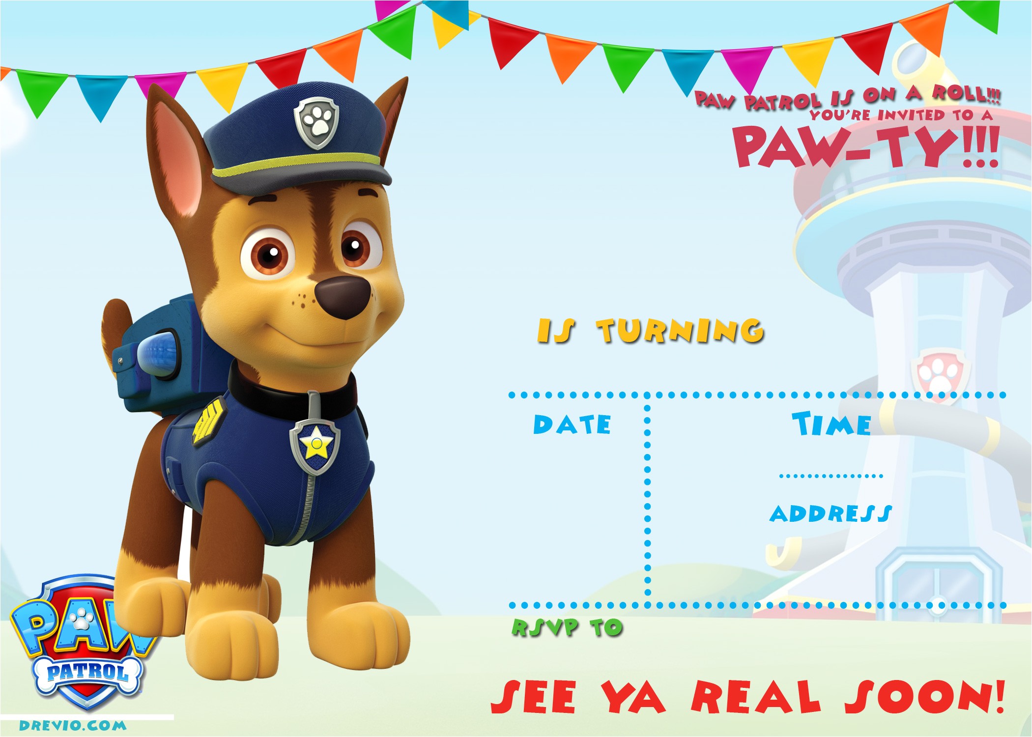 Paw Patrol Birthday Invitations Free Template Free Printable Paw Patrol Birthday Invitation Ideas Free