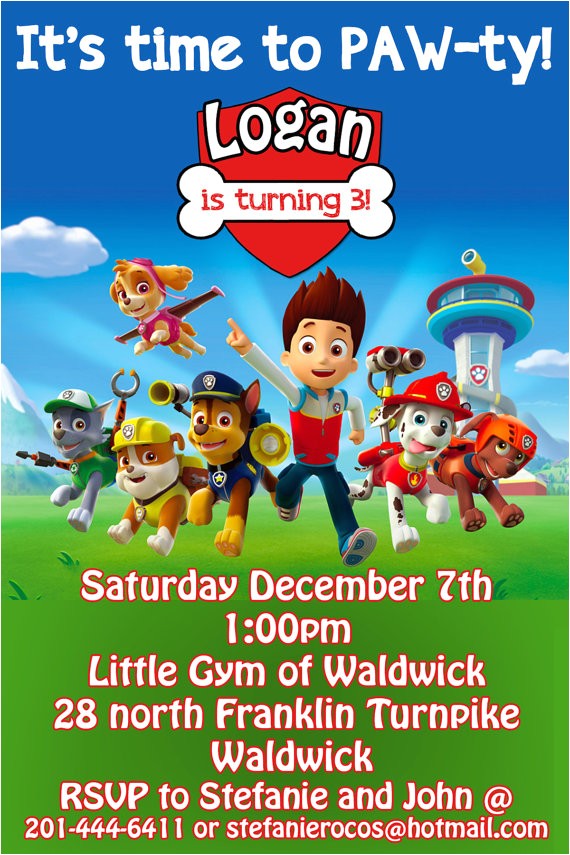 Paw Patrol Birthday Invites Free Etsy Your Place to and Sell All Things Handmade Paw Patrol Birthday Invites Free Etsy Your Place to and Sell All Things Handmade