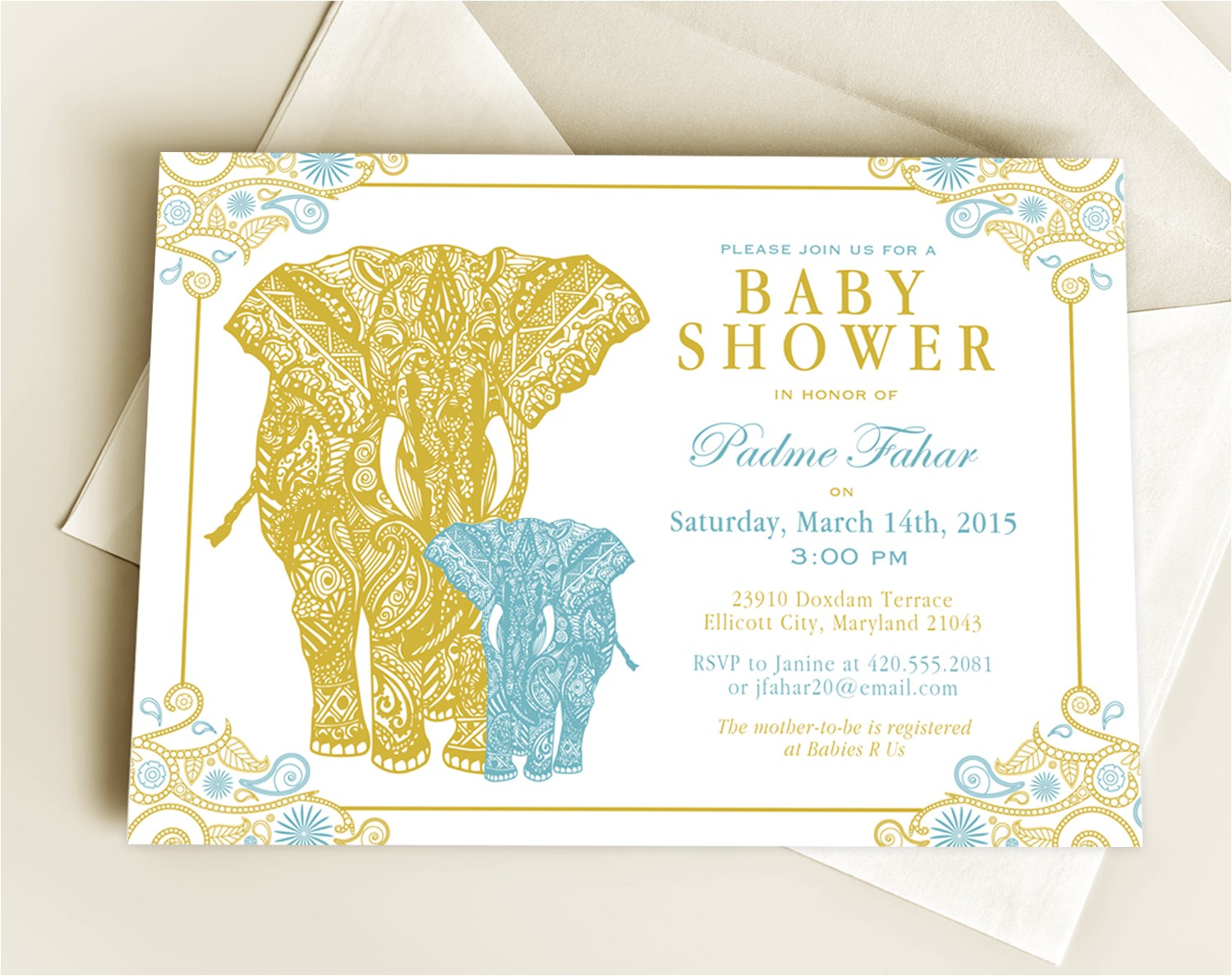 Peacock Bridal Shower Invitations Etsy Elephant Peacock Bridal Shower Invitations Peacock