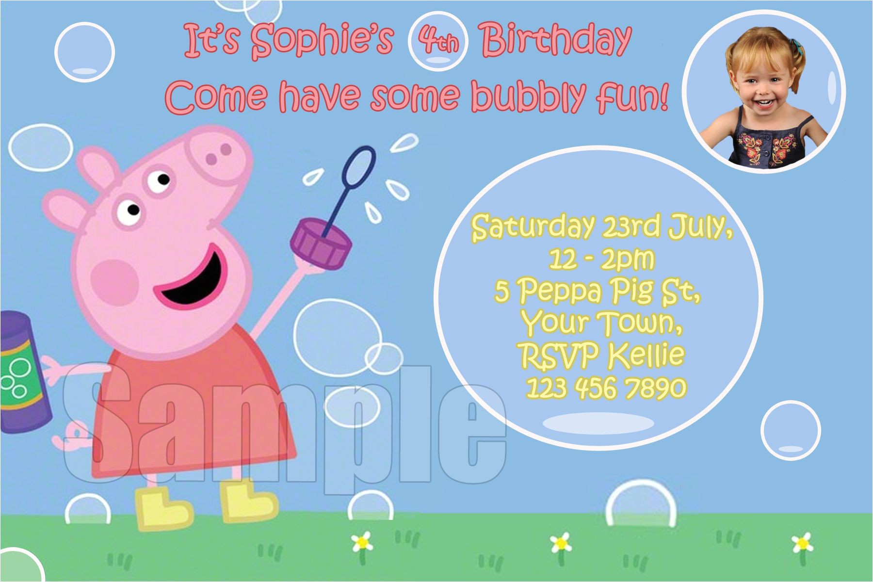 Peppa Pig Birthday Invitations Free Downloads Peppa Pig Birthday Invitation Template Peppa Pig