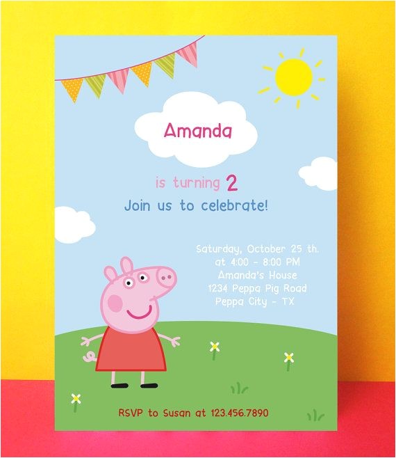 Peppa Pig Birthday Invitations Free Downloads Peppa Pig Birthday Invitations Free S Peppa Pig