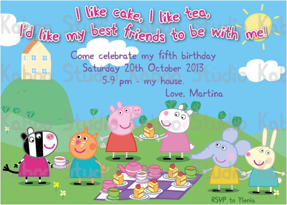 Peppa Pig Birthday Invitations Free Downloads Peppa Pig Birthday Invitations Templates Ideas