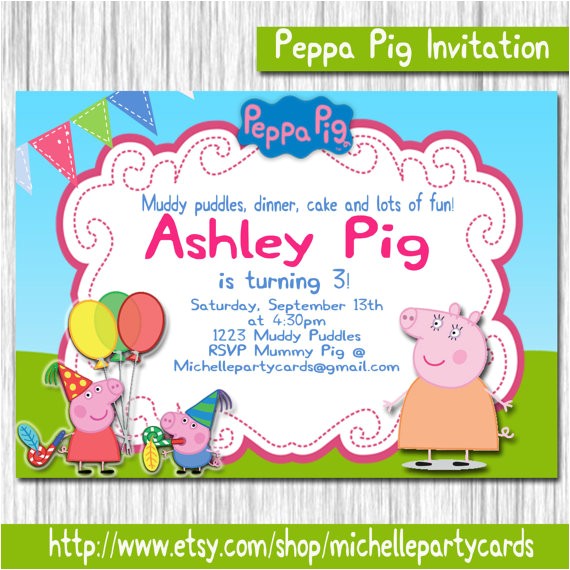 Peppa Pig George Party Invitations Peppa Pig Invitation Peppa Pig Birthday by Michellepartycards Peppa Pig George Party Invitations Peppa Pig Invitation Peppa Pig Birthday by Michellepartycards
