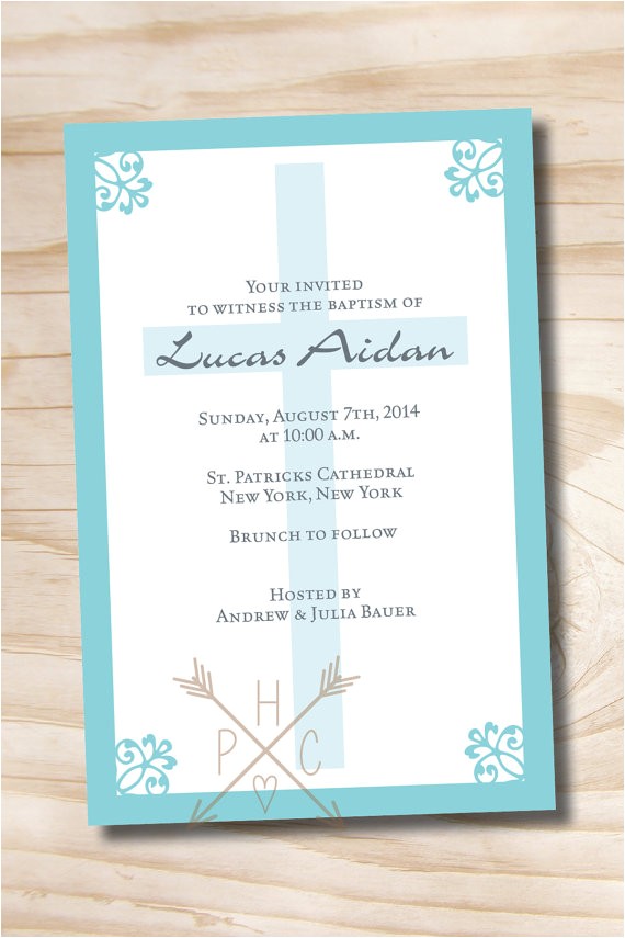 Personalized Baptism Invitation Free Simply Chic Custom Baptism Invitation Christening