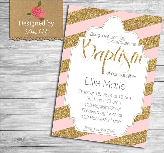 Personalized Baptism Invitations In Spanish Invitation Baptism or Christening Catholic Baptism