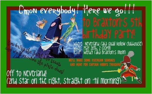 Peter Pan Birthday Invitation Wording Peter Pan Birthday Party Invitation Ideas Bagvania Free