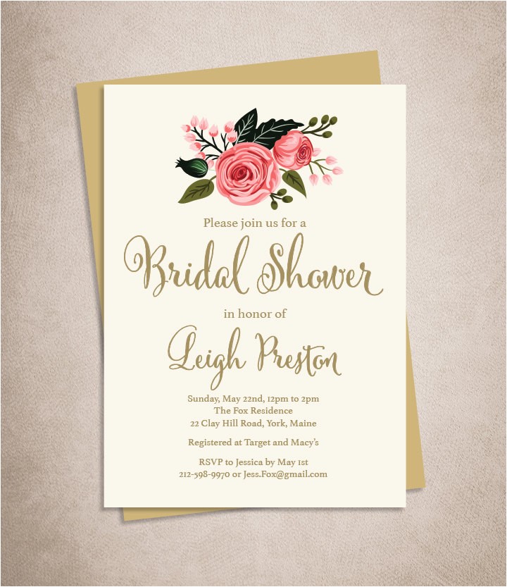 Pink and Gold Bridal Shower Invitations Etsy Best Of Bridal Shower Invitation Etsy Ideas Wedding