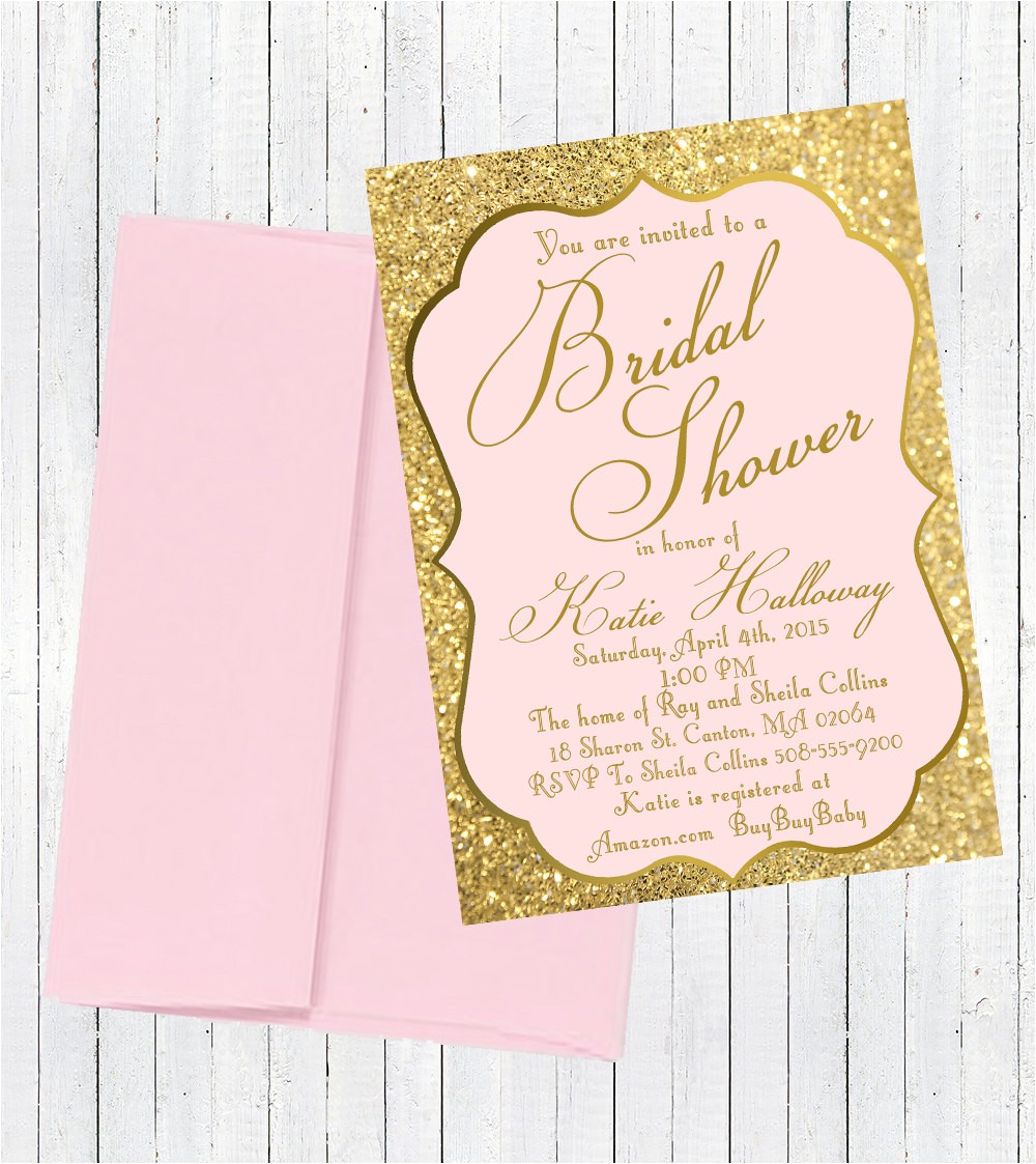 Pink and Gold Bridal Shower Invitations Etsy Bridal Shower Invitation Pink Gold Glitter Script Printed Pink and Gold Bridal Shower Invitations Etsy Bridal Shower Invitation Pink Gold Glitter Script Printed