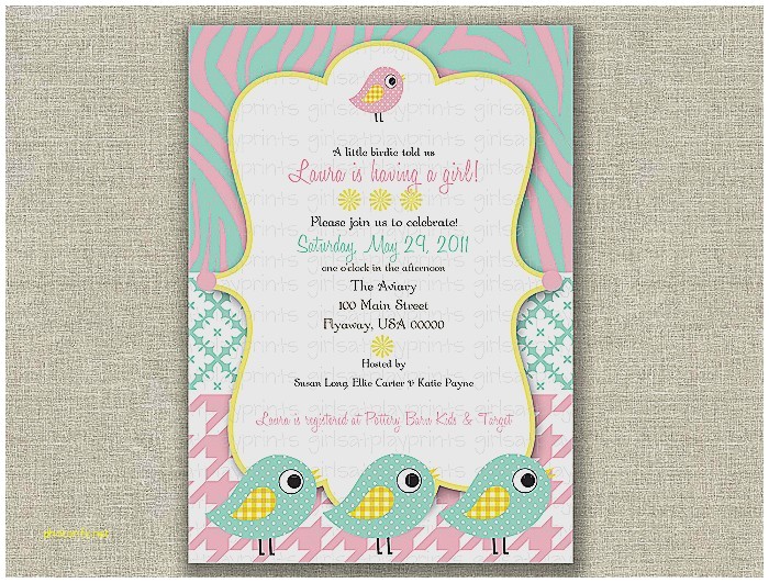 Pink and Turquoise Baby Shower Invitations Baby Shower Invitation Unique Pink and Aqua Baby Shower