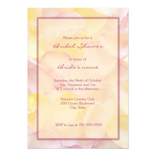 Pink and Yellow Bridal Shower Invitations Pink and Yellow Bridal Shower Invitations 5" X 7 Pink and Yellow Bridal Shower Invitations Pink and Yellow Bridal Shower Invitations 5" X 7