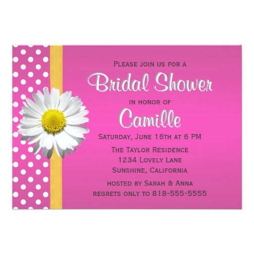 Pink and Yellow Bridal Shower Invitations Pink and Yellow Daisy Bridal Shower Invitation Pink and Yellow Bridal Shower Invitations Pink and Yellow Daisy Bridal Shower Invitation