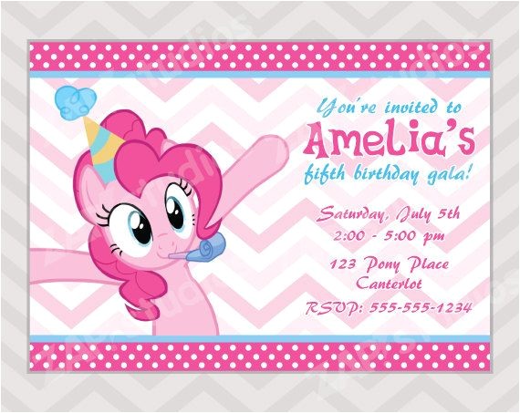 Pinkie Pie Birthday Invitations 25 Best Ideas About My Little Pony Invitations On