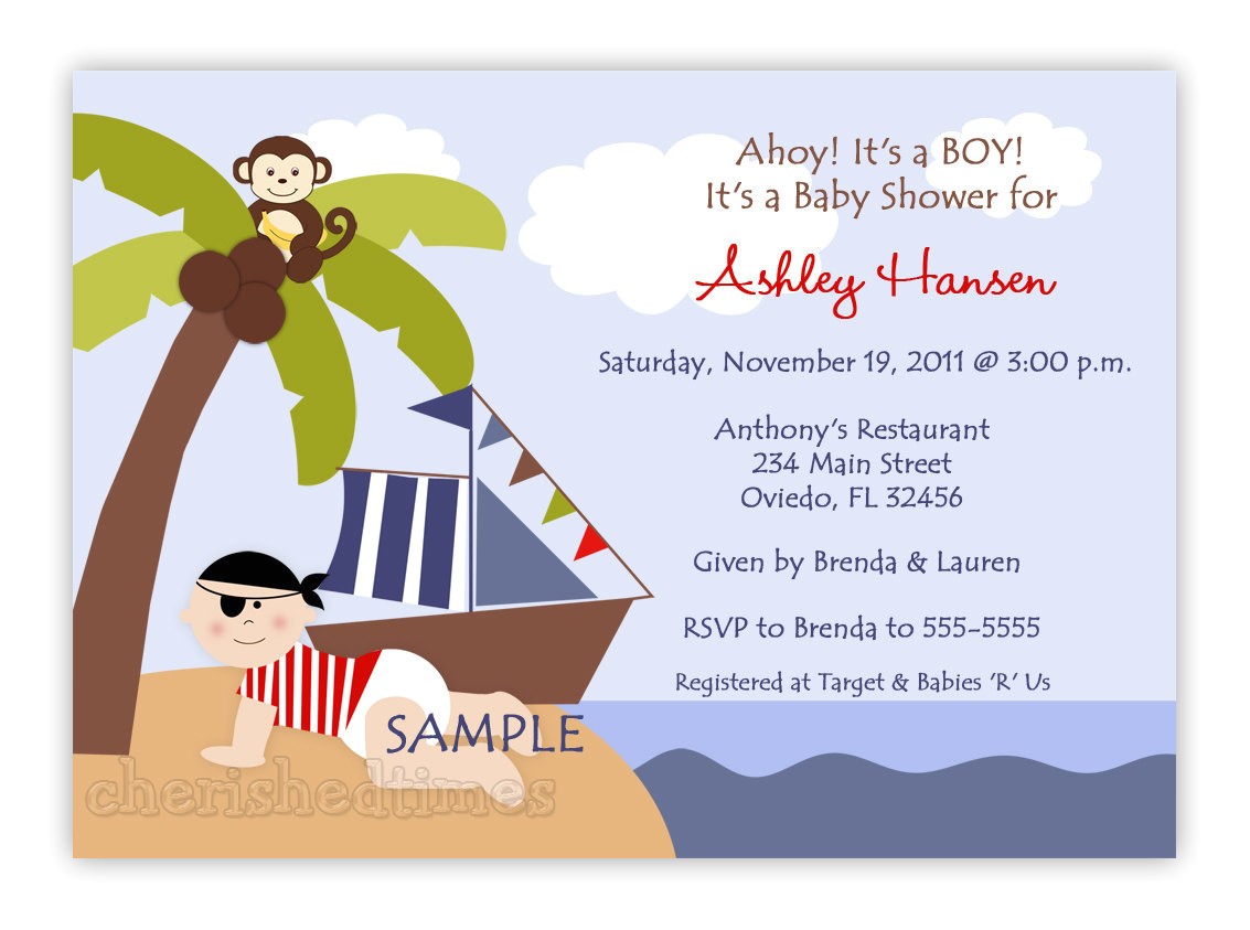 Pirate themed Baby Shower Invitations Baby Pirate for A Girl or Boy Baby Shower Invitation Digital Pirate themed Baby Shower Invitations Baby Pirate for A Girl or Boy Baby Shower Invitation Digital