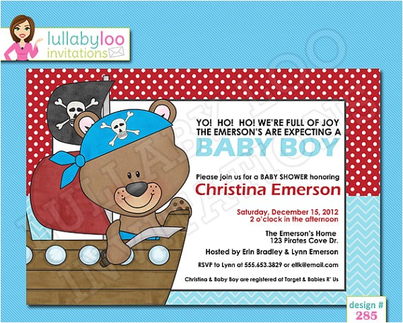 Pirate themed Baby Shower Invitations Pirate Baby Shower Invitations Printable Invitation by Pirate themed Baby Shower Invitations Pirate Baby Shower Invitations Printable Invitation by